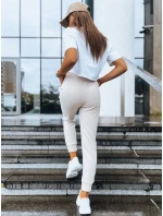 Dámské kalhoty beige Dstreet model 21970548 - FashionStreet Dámské kalhoty beige Dstreet model 21970548 - FashionStreet