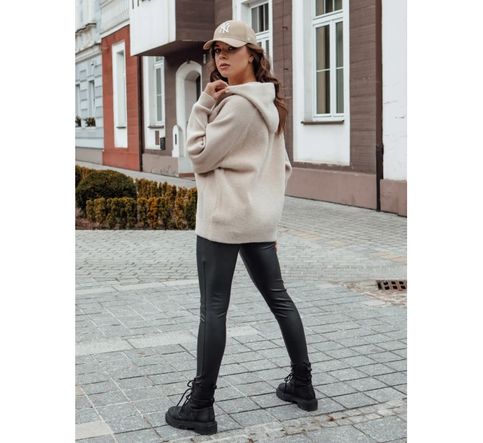 Dámská bunda z alpaky beige Dstreet model 21979858 - FashionStreet