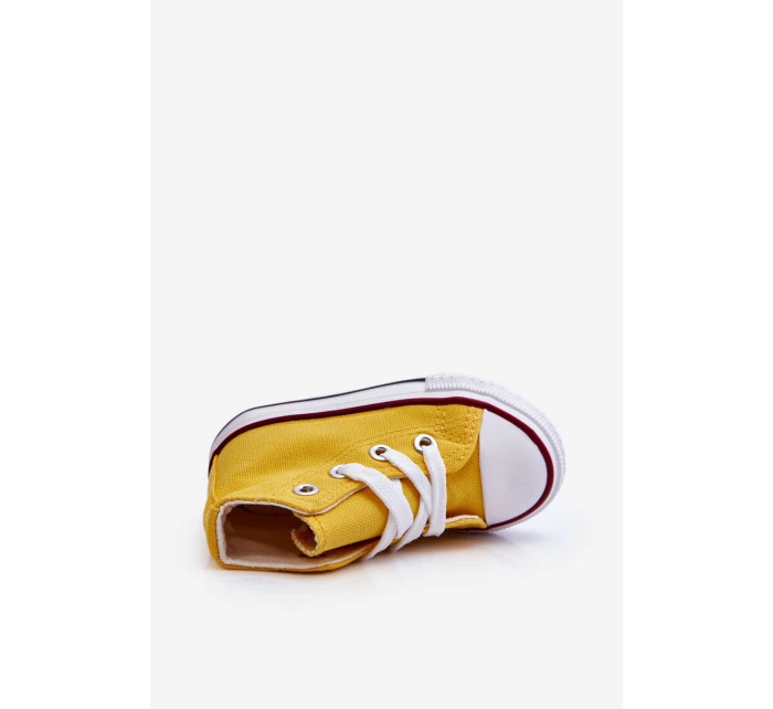Dětské Vysoké Tenisky Žlutá Filemon Dětské Vysoké Tenisky Žlutá Filemon