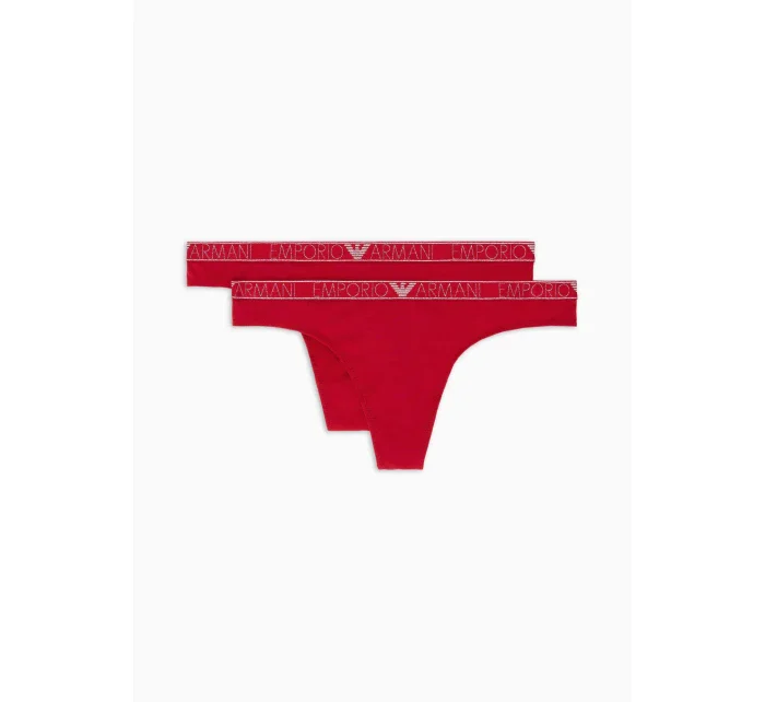Dámske tangá 2PACK 163333 3F223 00173 červené - Emporio Armani