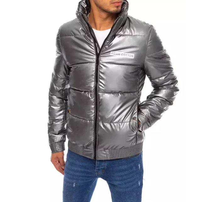 Pánska zimná bunda TX3860 Dark grey silver - Dstreet