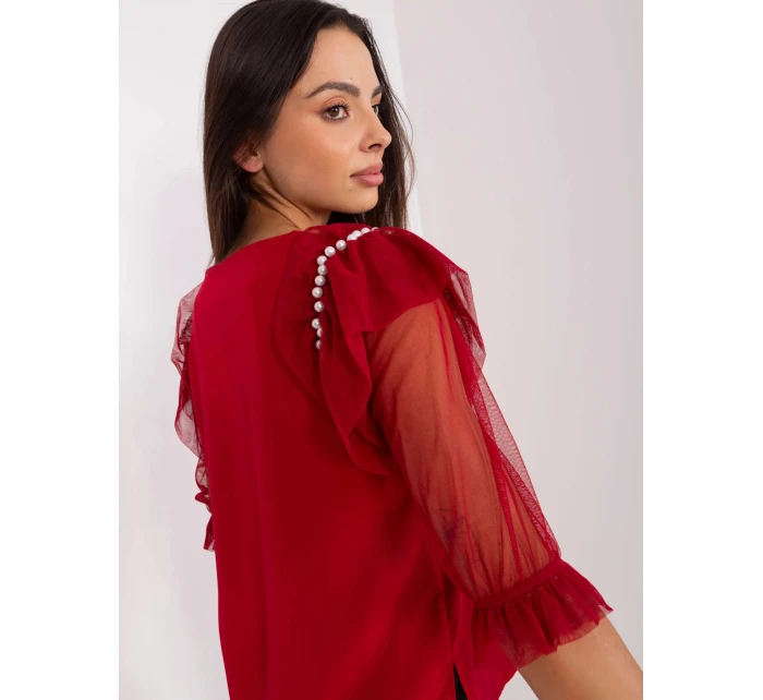 Blúzka LK BZ 506682.26P bordová - FPrise Blúzka LK BZ 506682.26P bordová - FPrise