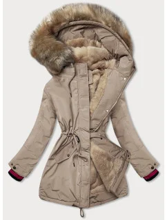 ZIMOWA PARKA DAMSKA NA BEŻOWA model 21243644 - CANADA Mountain
