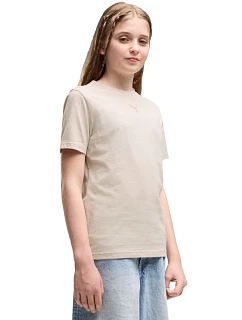 Dětské tričko ESS Cat Logo Tee, béžové, 82 model 22300952 - Puma