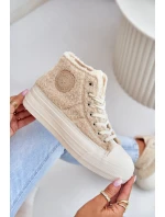 Zateplené Dámské Tenisky S Kožíškem  Big Star Béžové model 21675253 - Big Star Shoes