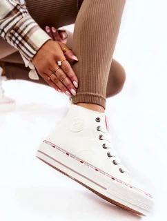 Dámské vysoké Zateplené tenisky Cross Jeans KK2R4044C Bílé