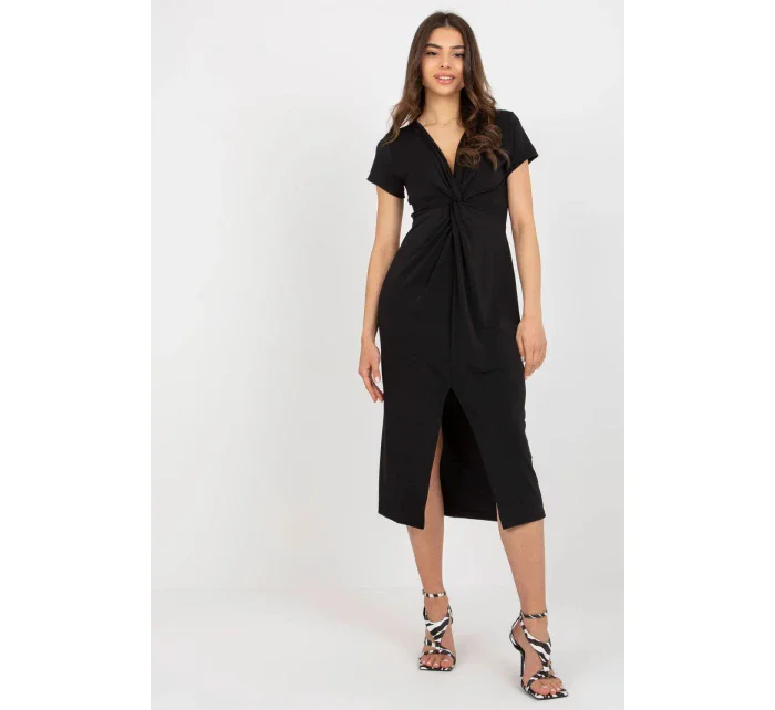 Dámské denní šaty model 18828837 černé New Collection - FPrice Dámské denní šaty model 18828837 černé New Collection - FPrice