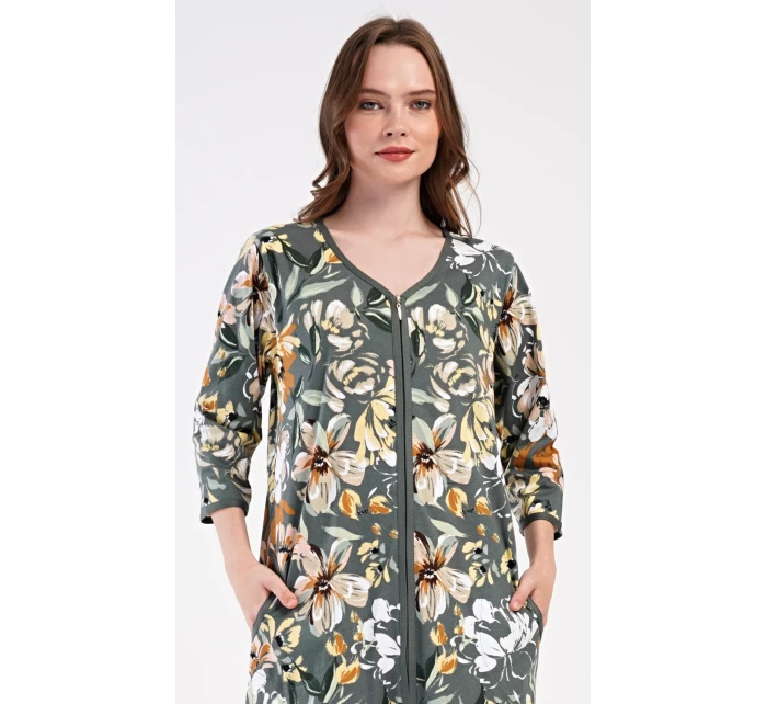 Dámske domáce šaty s trojštvrťovými rukávmi Marie Dámske domáce šaty s trojštvrťovými rukávmi Marie