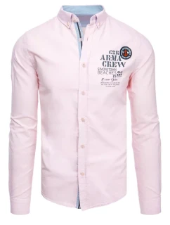 Pánská růžová košile Dstreet model 21966590 - FashionStreet