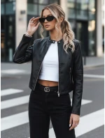 Dámská kožená bunda STYLE černá Dstreet model 21971244 - FashionStreet Dámská kožená bunda STYLE černá Dstreet model 21971244 - FashionStreet