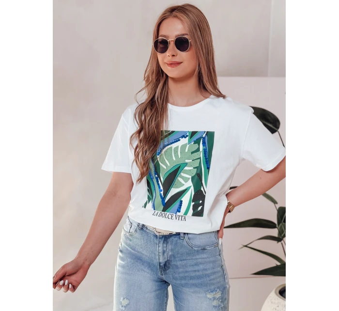 dámské tričko s potiskem bílé Dstreet model 21977093 - FashionStreet