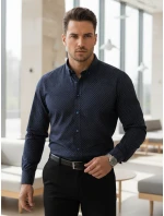 Koszula męska slim fit  granatowa model 22004883 - FashionStreet