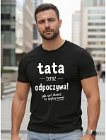 Koszulka męska z nadrukiem na czarna model 22217752 - FashionStreet Koszulka męska z nadrukiem na czarna model 22217752 - FashionStreet