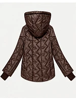 Dámská prošívaná bunda s čokoládová model 22403145 - S'WEST Dámská prošívaná bunda s čokoládová model 22403145 - S'WEST