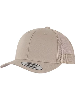 Flexfit 6606/6606T 6-panelová vintage čiapka „Trucker“ 55.6606 khaki