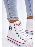 Dámské klasické vysoké tenisky Big Star model 21611832 Bílé - Big Star Shoes Dámské klasické vysoké tenisky Big Star model 21611832 Bílé - Big Star Shoes