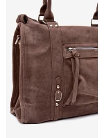 Velká taška z imitace semiše Taupe model 22220945 - Flora&Co Velká taška z imitace semiše Taupe model 22220945 - Flora&Co