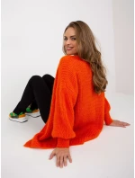 Sweter TW SW BI model 21127080 pomarańczowy - FPrice Sweter TW SW BI model 21127080 pomarańczowy - FPrice