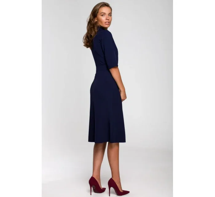 S231 Obojok s opaskom so sponou - tmavomodrý S231 Obojok s opaskom so sponou - tmavomodrý