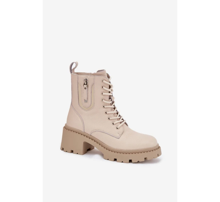 Dámske členkové topánky Vinceza so zateplením - béžové Dámske členkové topánky Vinceza so zateplením - béžové