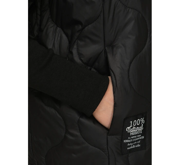 Dámska prešívaná prechodná bunda čierna FashionStreet TY5542 Dámska prešívaná prechodná bunda čierna FashionStreet TY5542