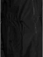 Kurtka damska parka z kapturem czarna model 22007631 - FashionStreet Kurtka damska parka z kapturem czarna model 22007631 - FashionStreet