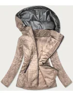 Béžová prošívaná dámská bunda model 17099129 - S'WEST