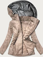 Béžová prešívaná dámska bunda (BR0121)