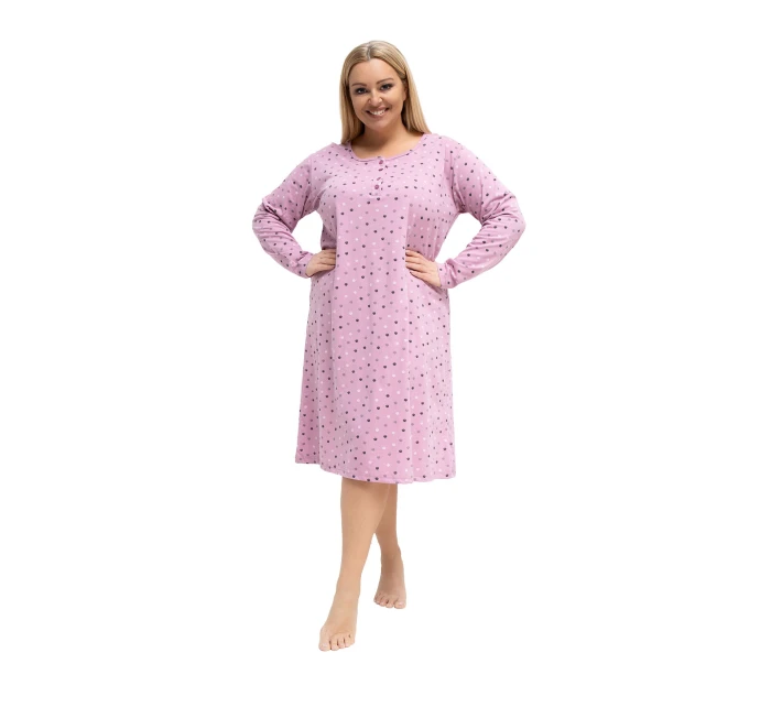 DU KN nočná košeľa FP 607.04P tmavoružová