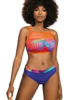 Dámske dvojdielne plavky S47N-33 Active Sport oranžová-tmavo modrá - Self
