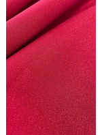 Elegantné dámske červené šaty s brokátom as dlhšou zadnou časťou 397-1
