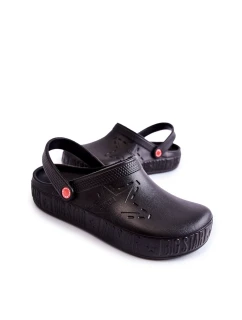 Męskie Lekkie Klapki Chodaki Big Star II175001 Czarne