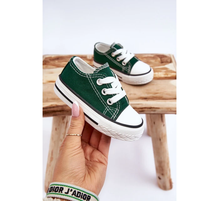 Dziecięce Trampki Klasyczne Zielone Filemon