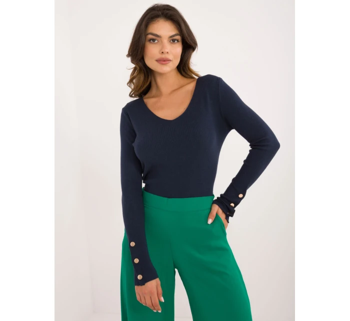 Sweter AT SW model 20493389 granatowy - FPrice