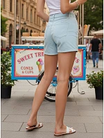 Dámska modrá džínsová sukňa-šortky FashionStreet SY0513