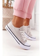 Damskie Klasyczne Trampki Szare Omerta