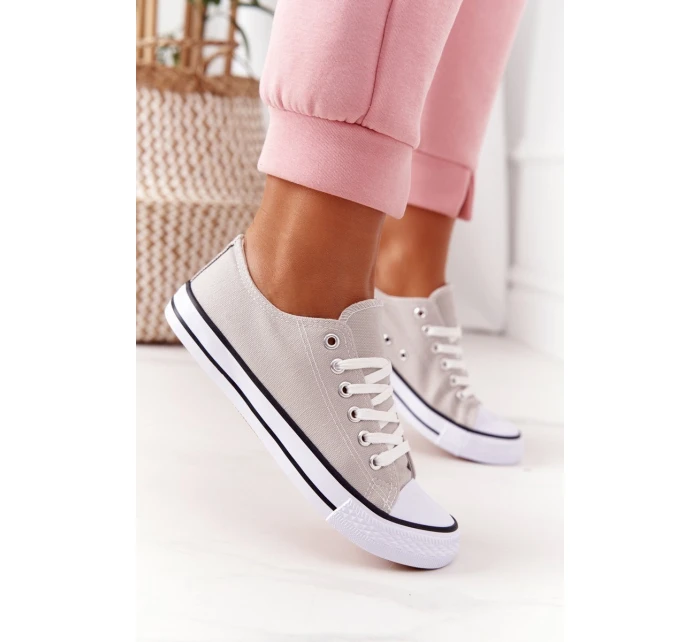 Damskie Klasyczne Trampki Szare Omerta