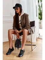 Modne Lakierowane Trampki Big Star KK274044 Czarne