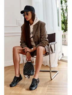 Modne Lakierowane Trampki Big Star KK274044 Czarne