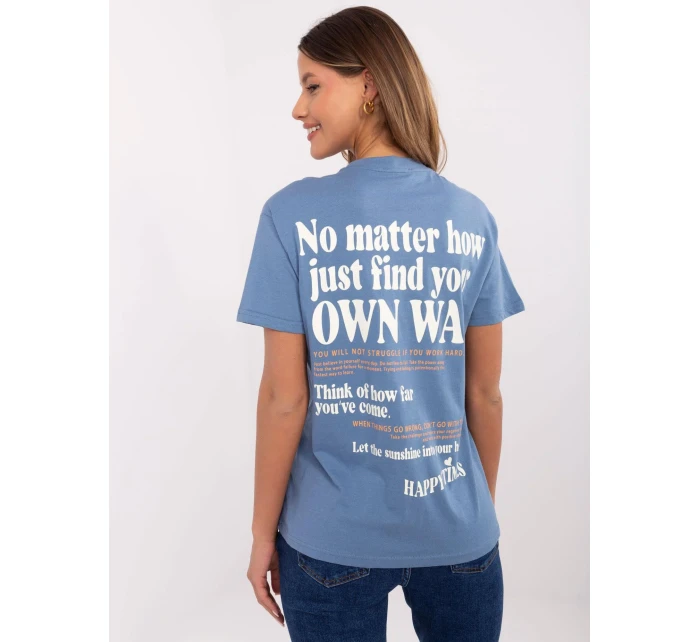 Tričko D12022AC02645G tmavomodré Tričko D12022AC02645G tmavomodré