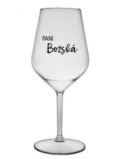 PANI BOŽSKÁ - priehľadný nerozbitný pohár na víno 470 ml