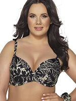 Dámska plavková podprsenka SK-185 Mocca with Black - AVA