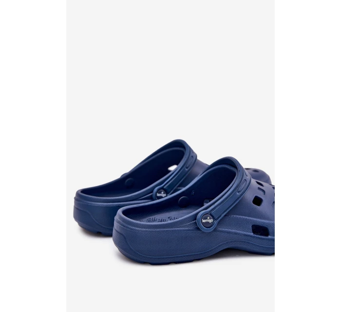 Klapki Męskie Piankowe LEMIGO 807 Granatowe