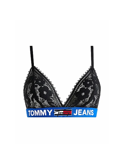 Dámska čipkovaná podprsenka Undersized Jeans UW0UW03508-BDS - Tommy Hilfiger