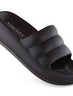 Unisex žabky na platforme JAN307A Black - Vinceza