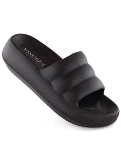 Unisex žabky na platforme JAN307A Black - Vinceza