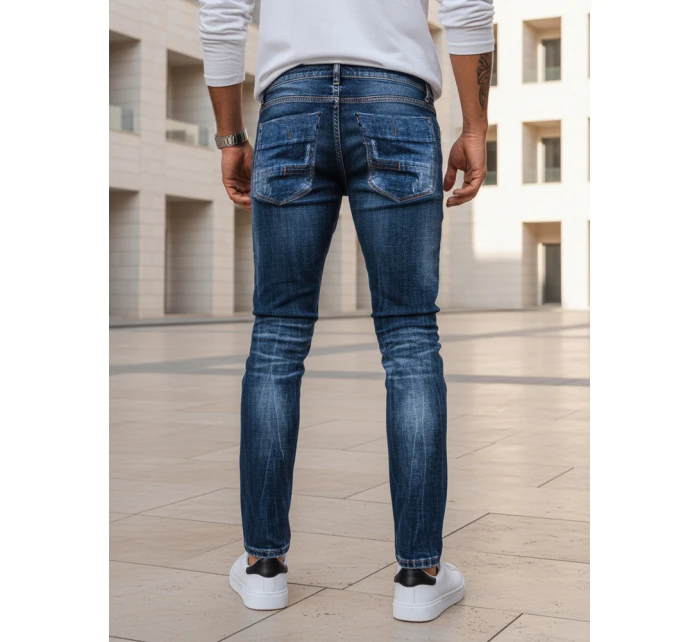 Pánske modré džínsové nohavice FashionStreet UX3948