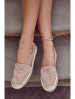 Klasické dámské espadrilky prolamované nude model 21588416 - S.Barski
