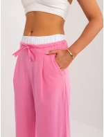 Spodnie DHJ SP model 19915438 różowy - FPrice Spodnie DHJ SP model 19915438 różowy - FPrice