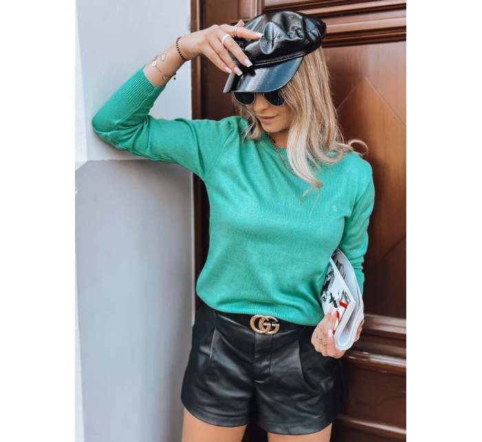 Dámský klasický svetr green Dstreet model 21970962 - FashionStreet